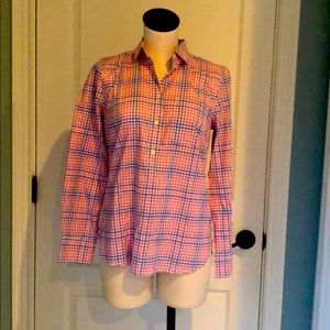 J. Crew Paid Linen Shirt
